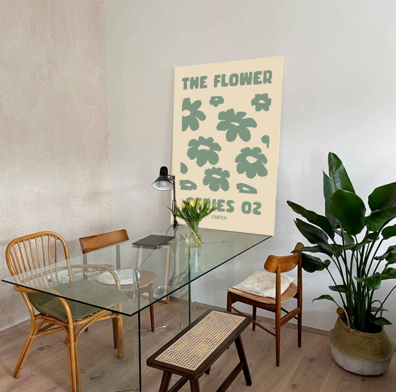 Flower Series 02 Print Sage Green