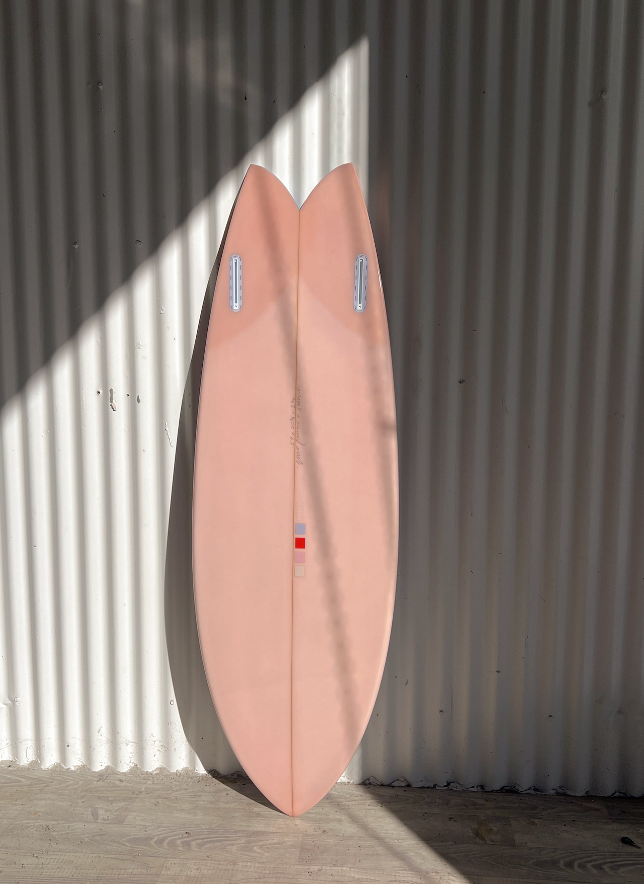 Pink Twin Fin 5'7